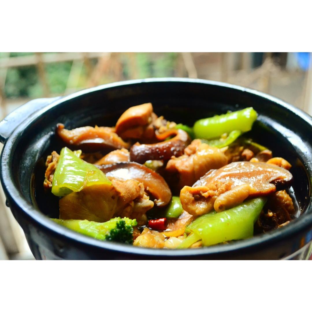 丽子夫人做的酸笋黄焖鸡