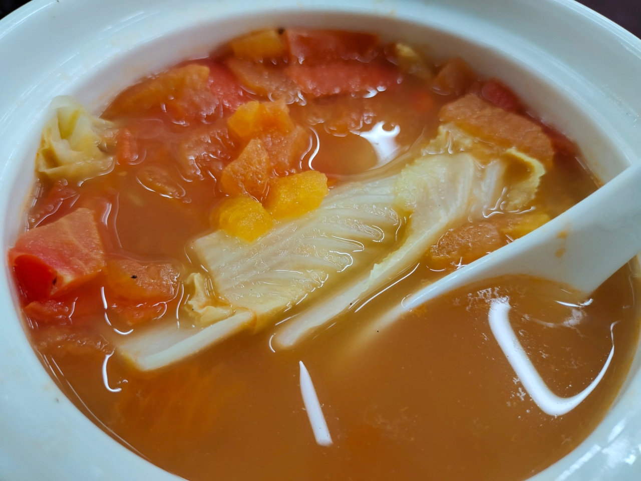 【第三十三道家常菜】食欲大减的西红柿白菜汤的做法