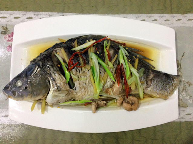 品品t087做的清蒸鲤鱼