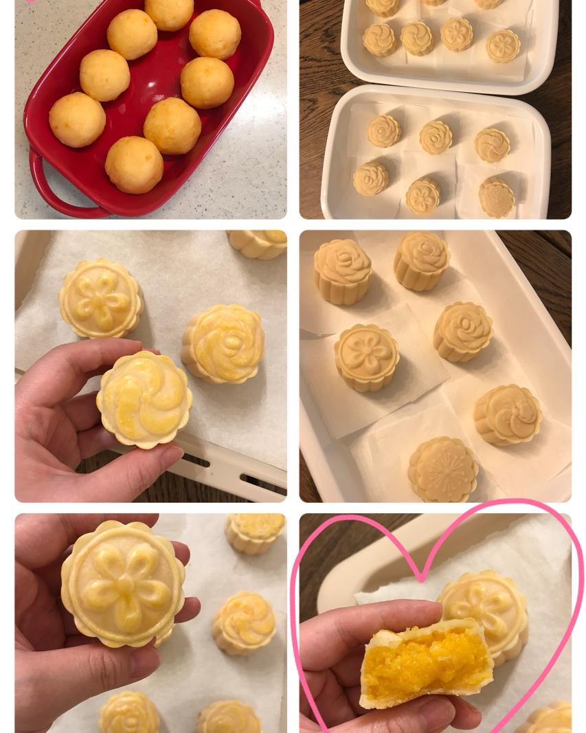 流心奶黄月饼（无吉士粉/转化糖浆版本）【曼食慢语】