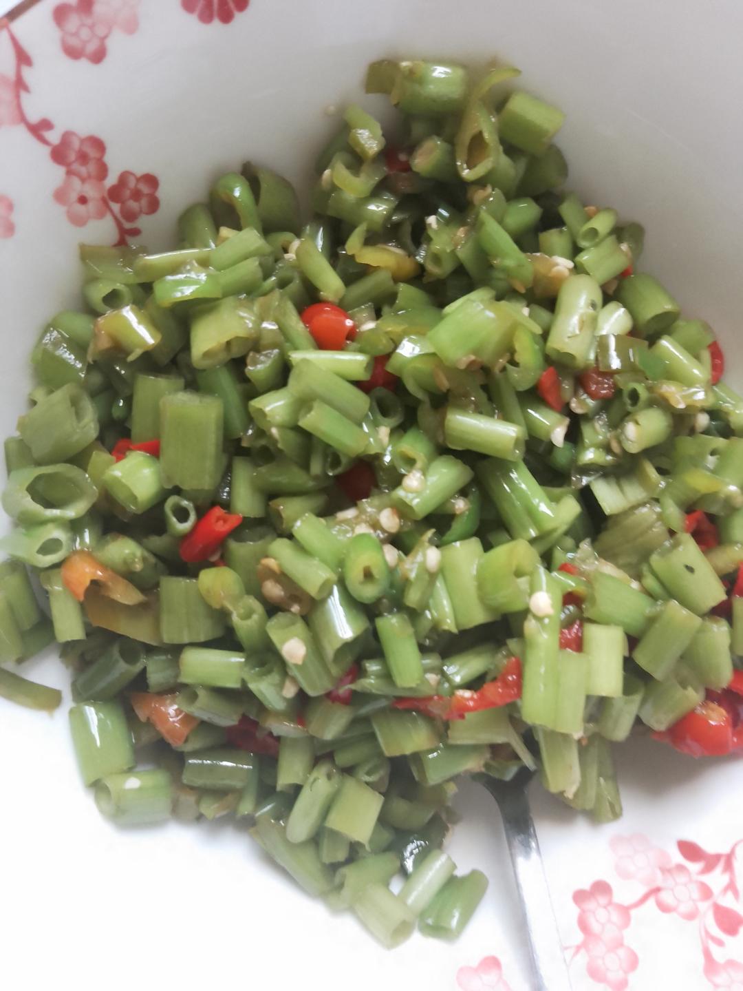 剁椒空心菜梗的做法