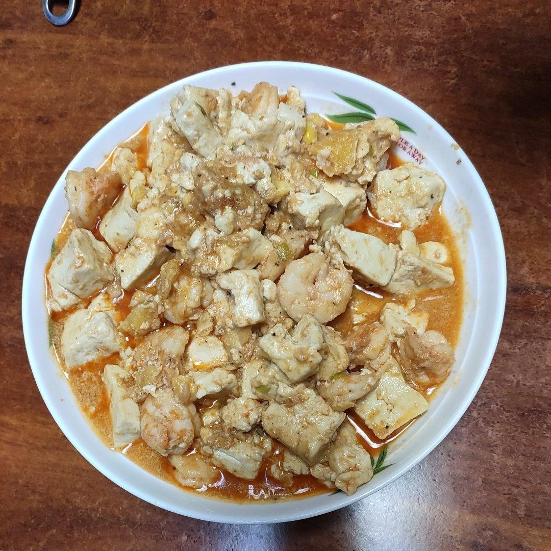 无碳低卡|好吃到舔盘🥘咸蛋黄虾仁豆腐🍤