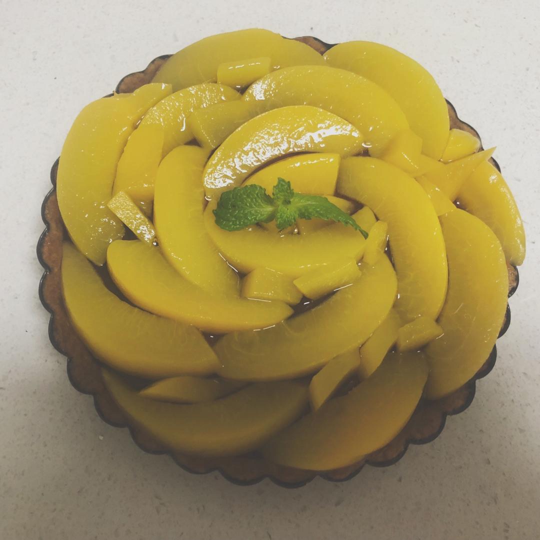 清爽黄桃乳酪派