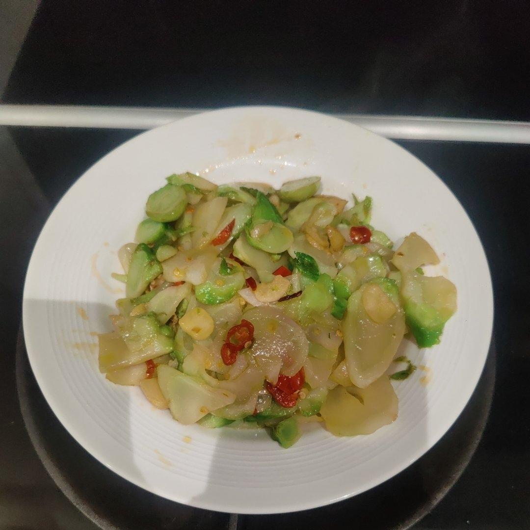 炒儿菜不苦的做法