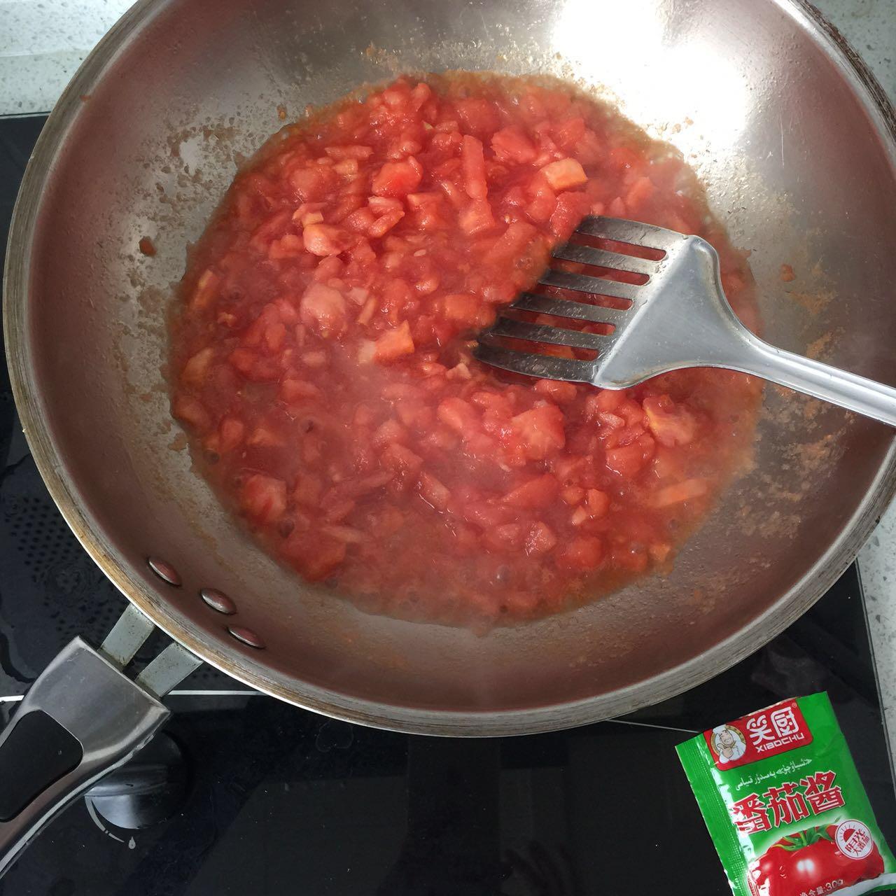茄汁焖面的做法 步骤2