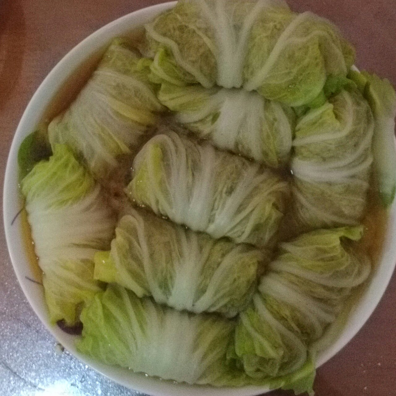 白菜肉糜卷