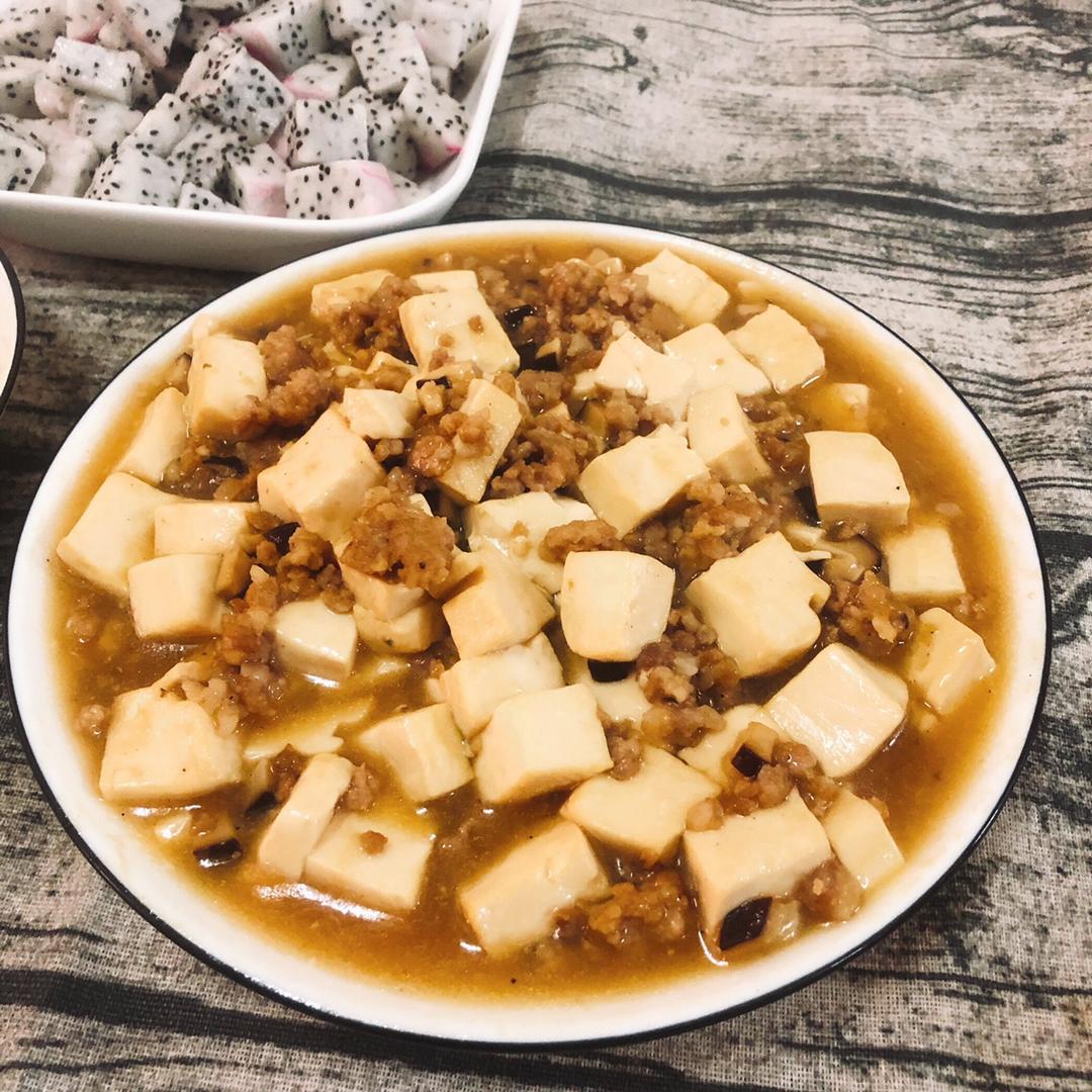 超级下饭的香菇肉沫豆腐