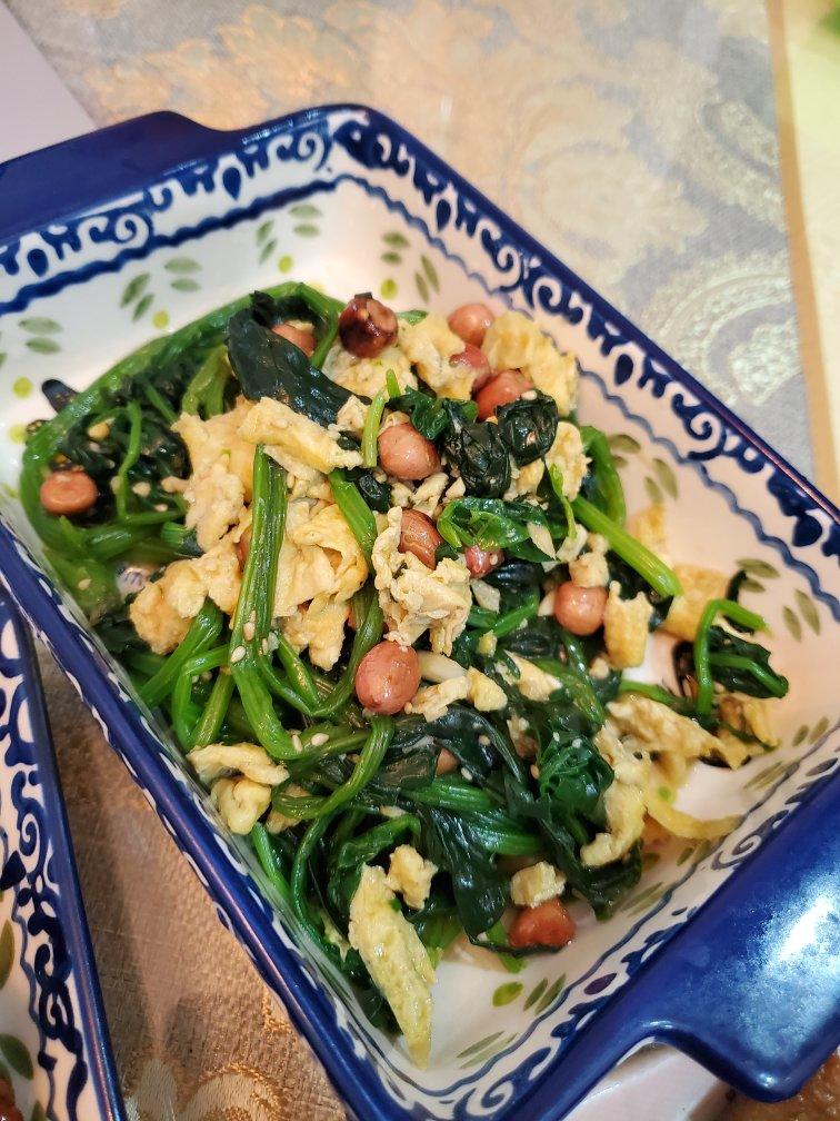 ininfashion做的健康低脂凉拌菜菠菜可以这样吃