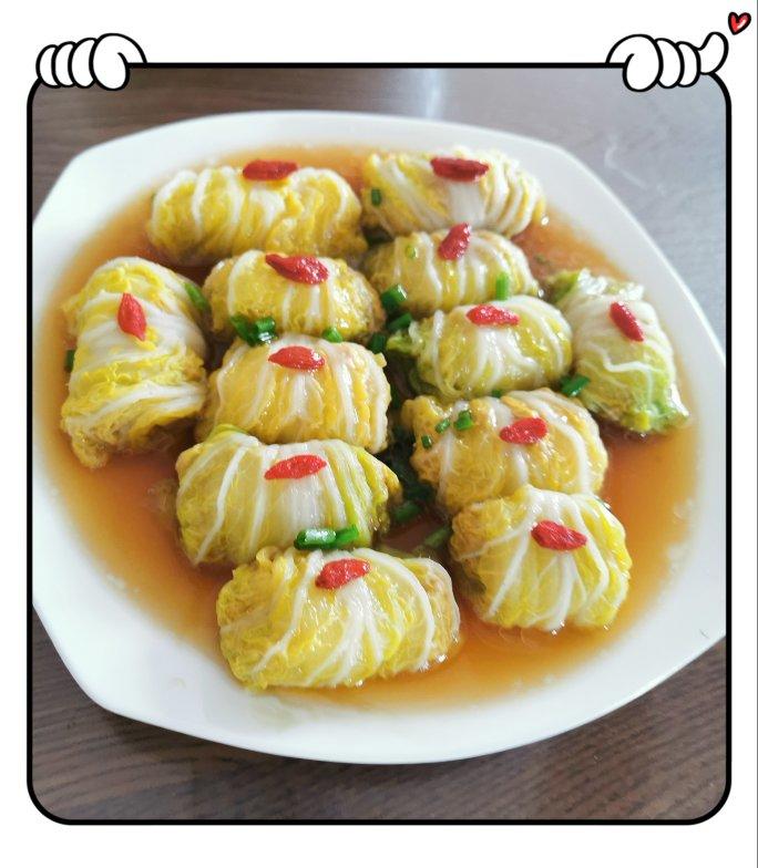 娃娃菜肉卷