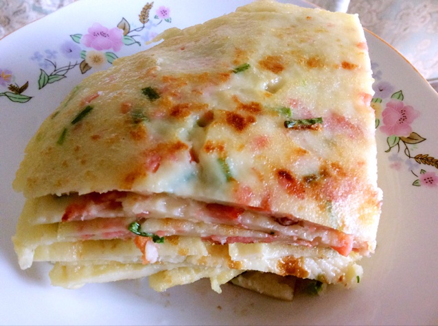 香葱鸡蛋饼