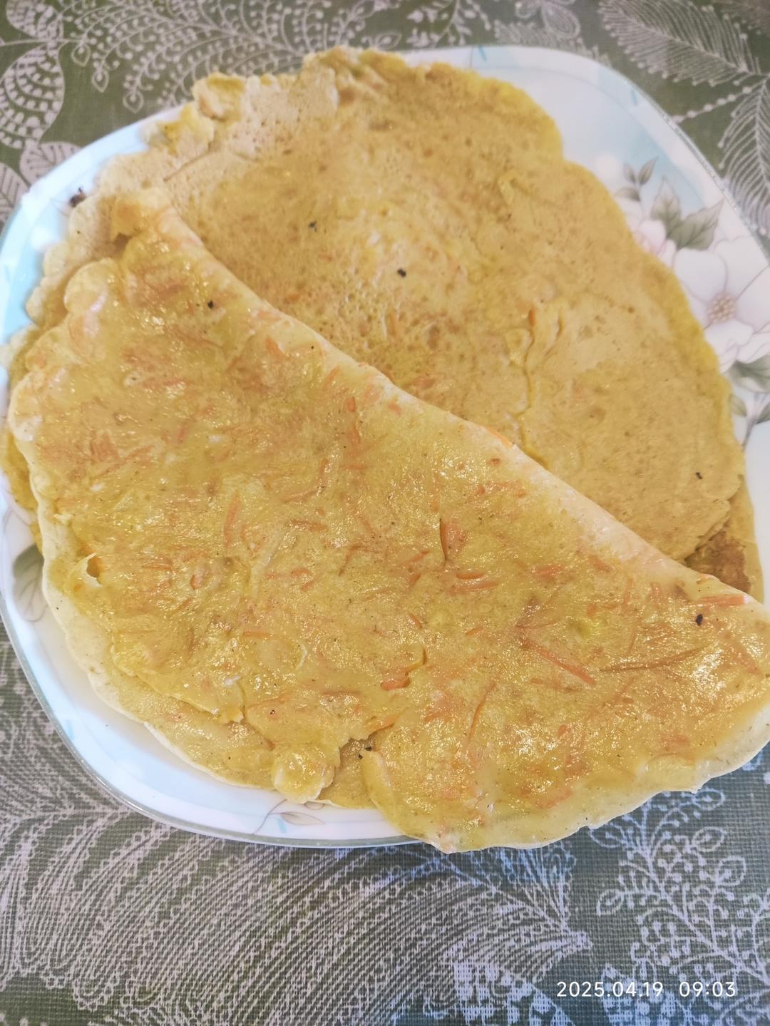 简单快手蔬菜鸡蛋煎饼