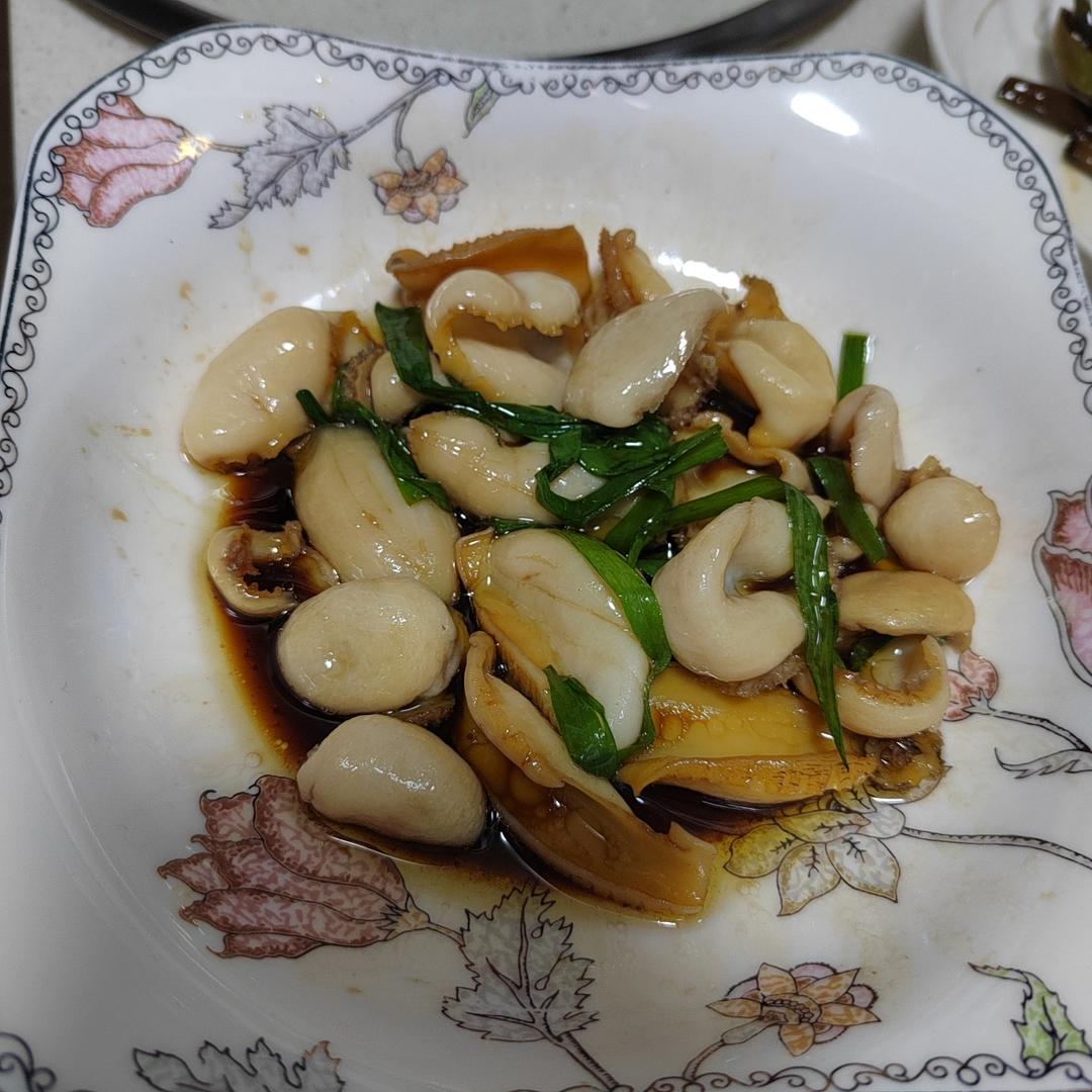 超简单的快手菜 葱香鲍鱼片 下饭菜 低卡
