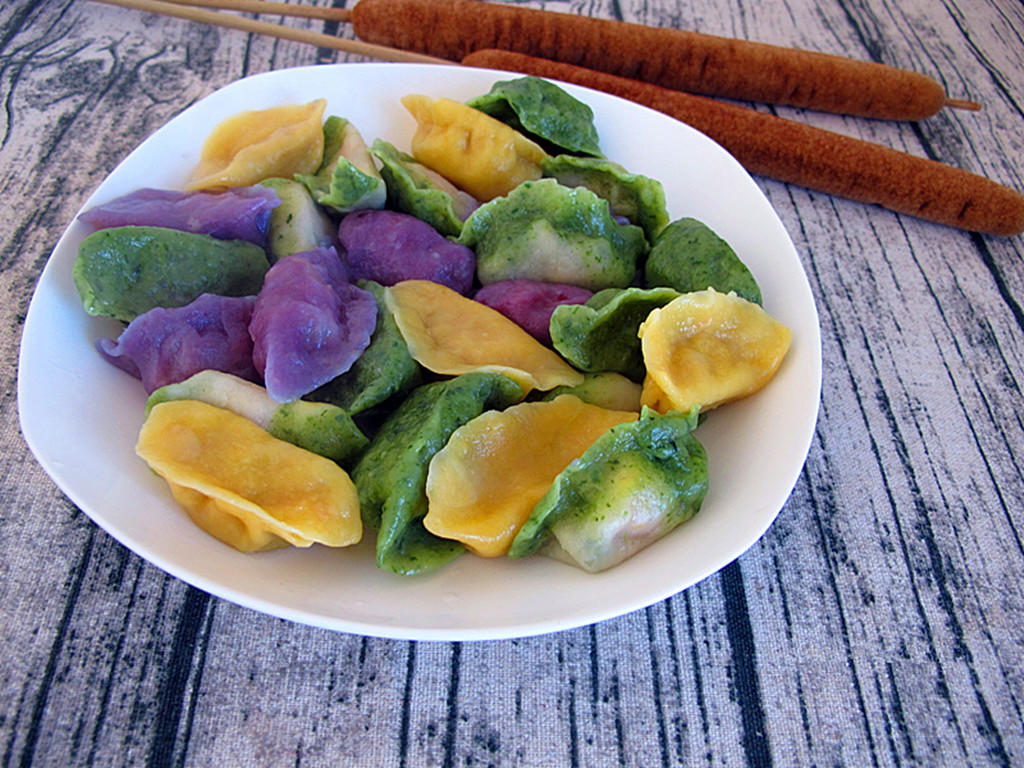 彩色饺子的做法