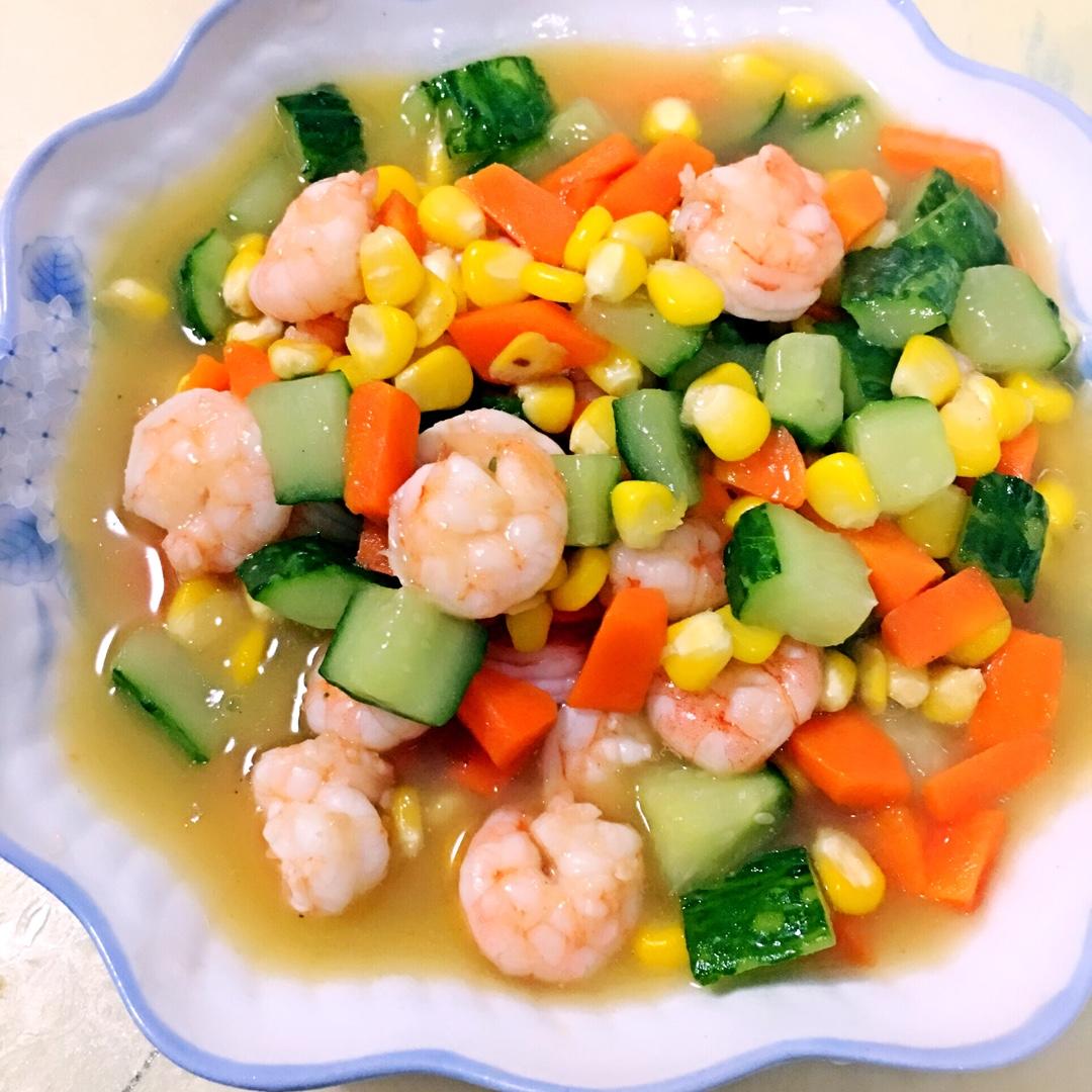 ゞ坏宝贝゛做的三色炒虾仁