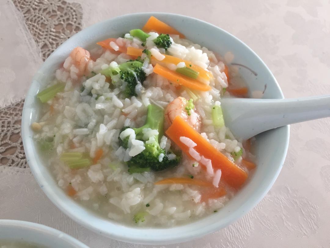蔬菜虾仁粥