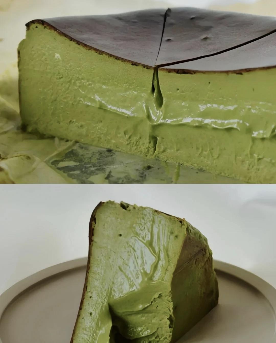 浓郁抹茶巴斯克