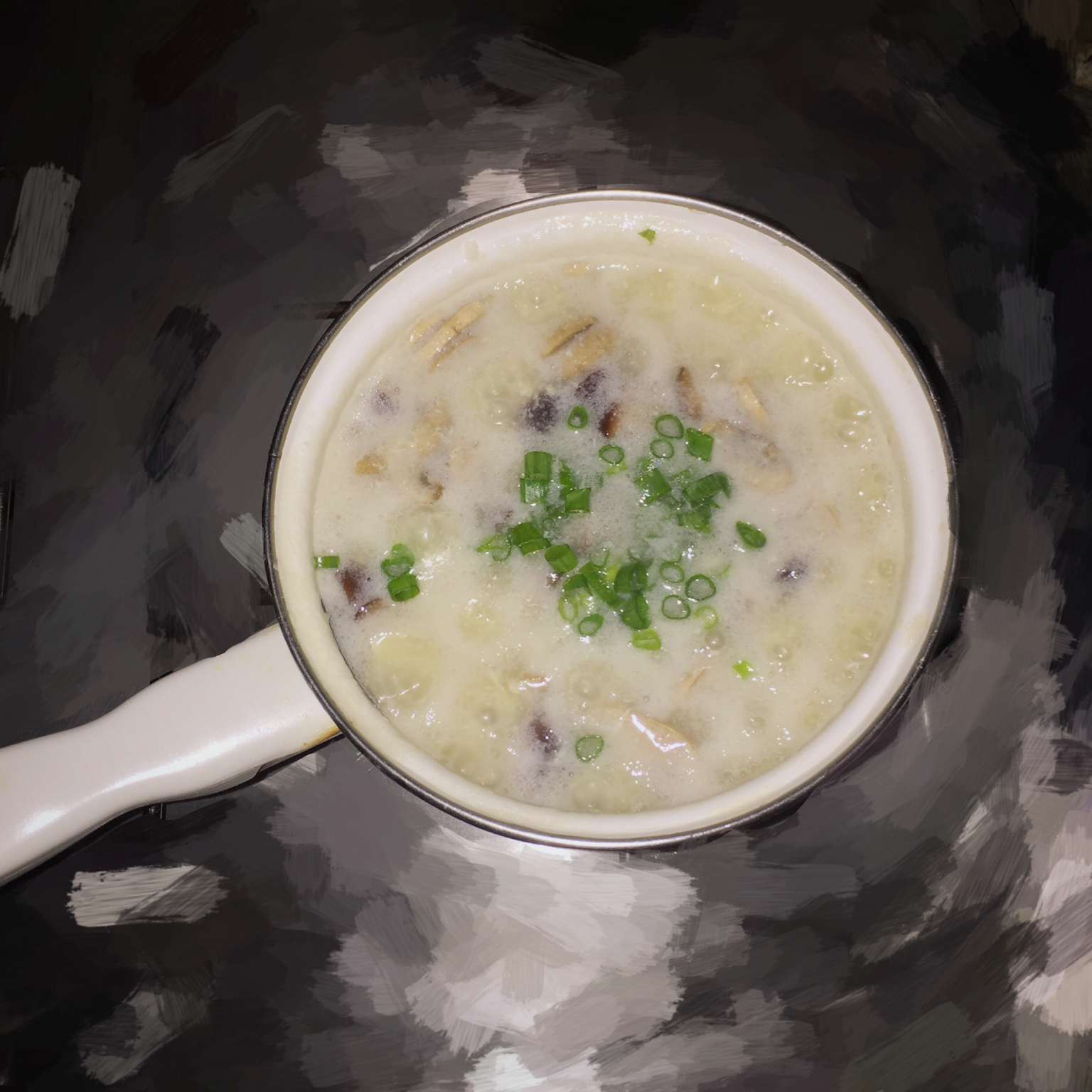 香菇鸡肉粥