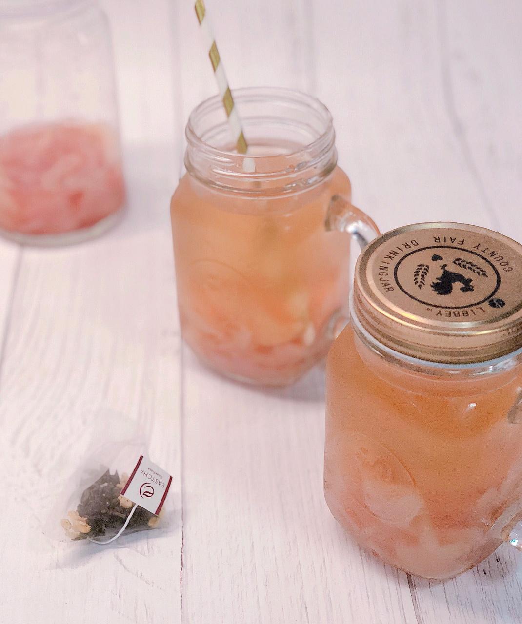 yoyocai做的听说喝了这杯【蜜桃冰茶】会有好运