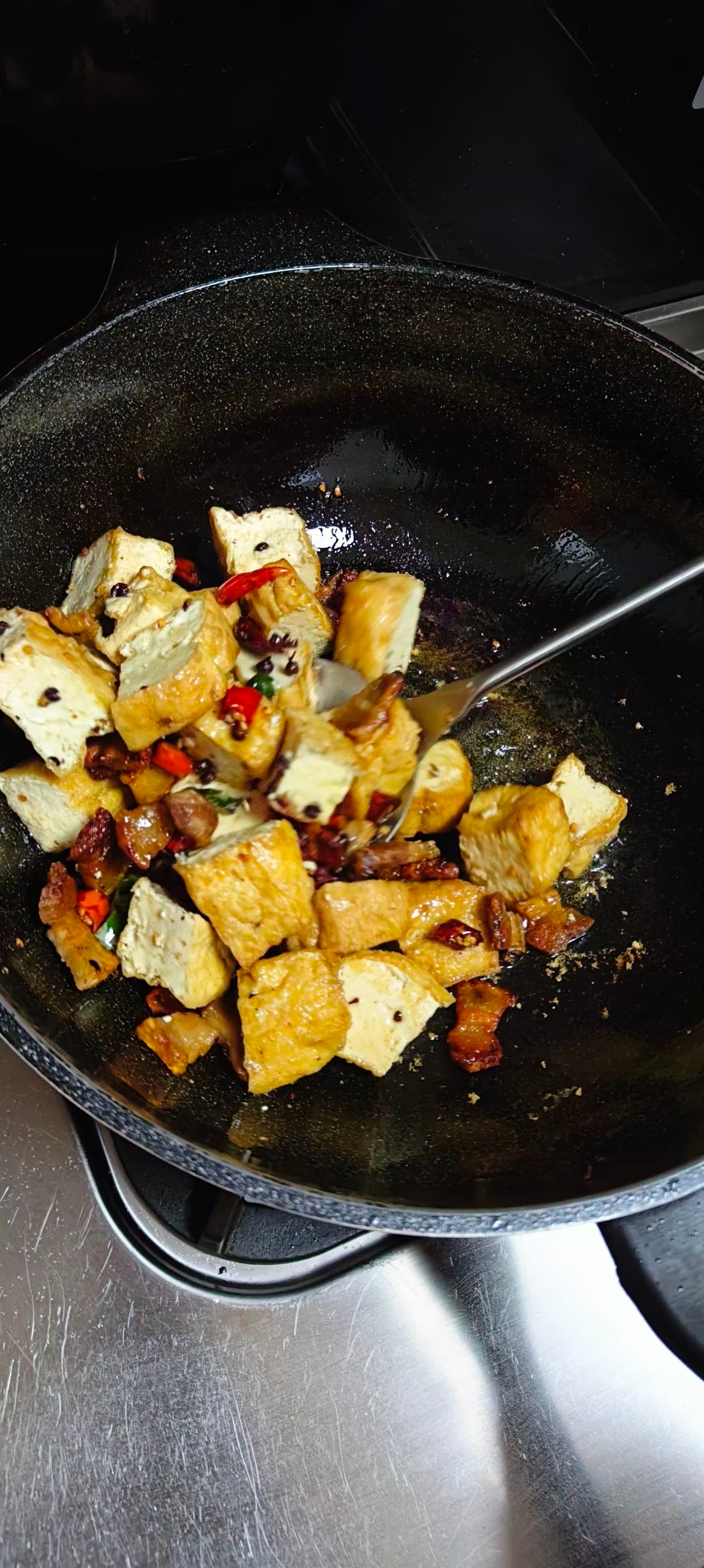 油豆腐烧白菜的做法 步骤3