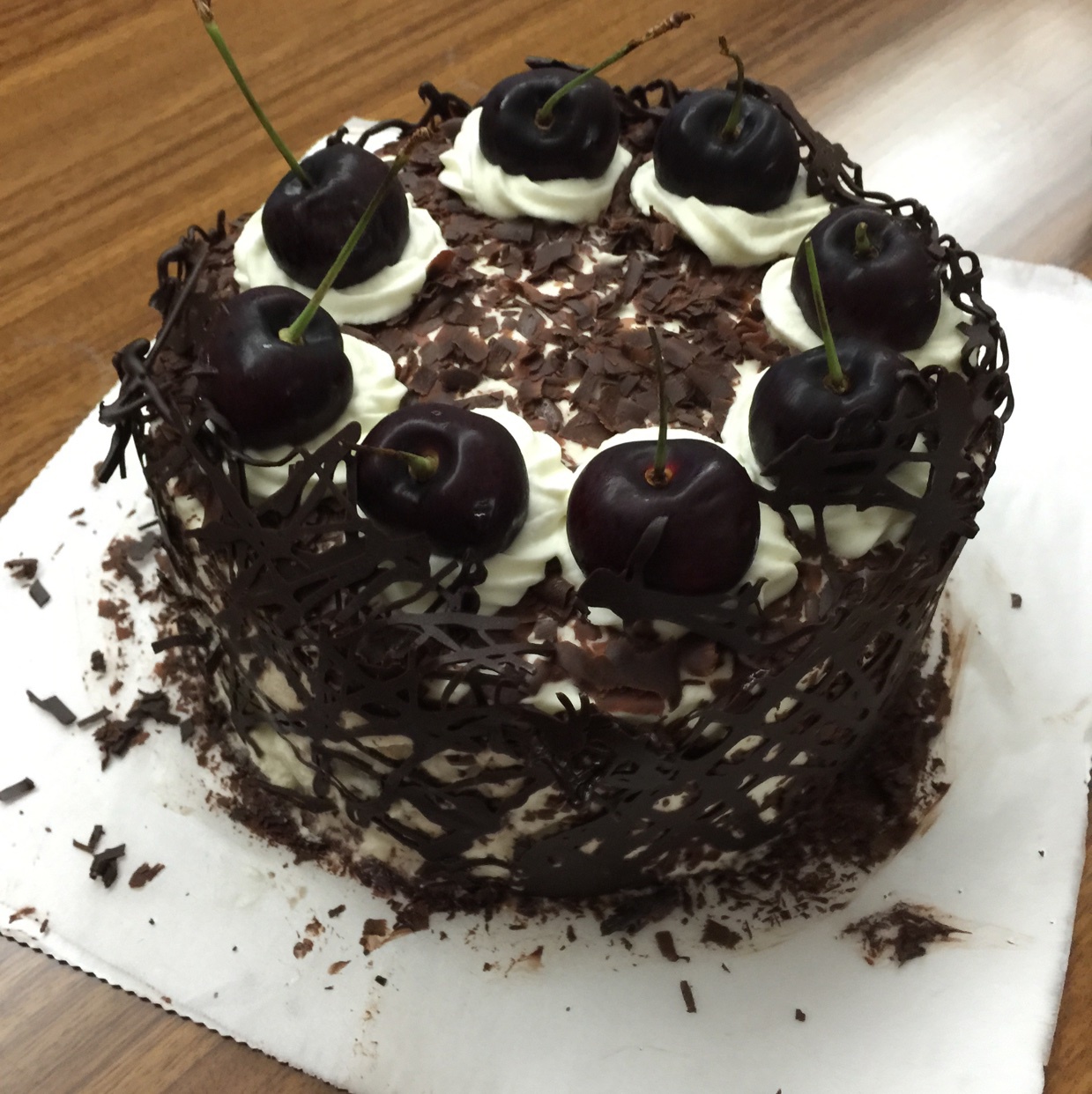 xxseven做的黑森林樱桃蛋糕