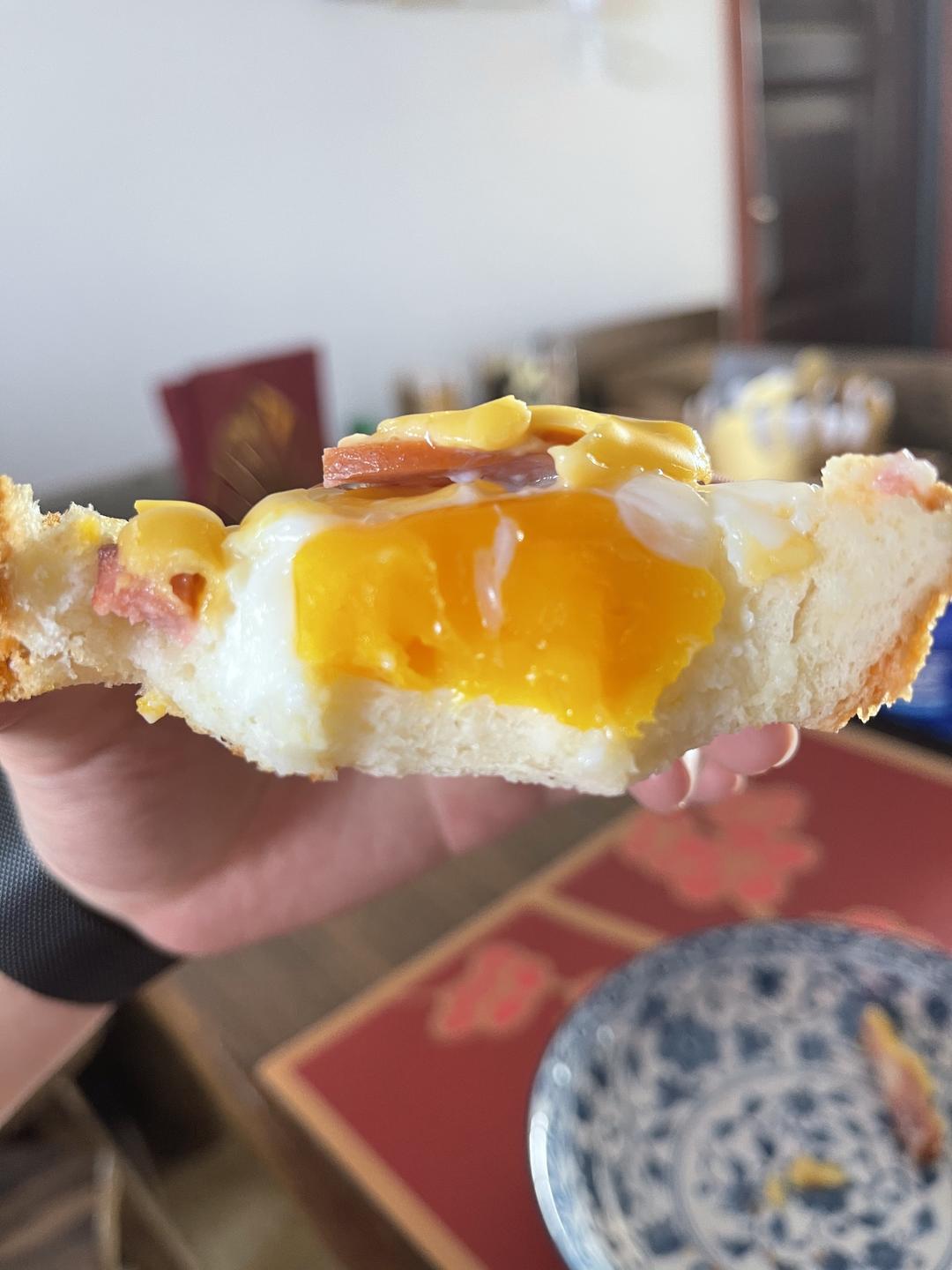 超多芝士鸡蛋面包片