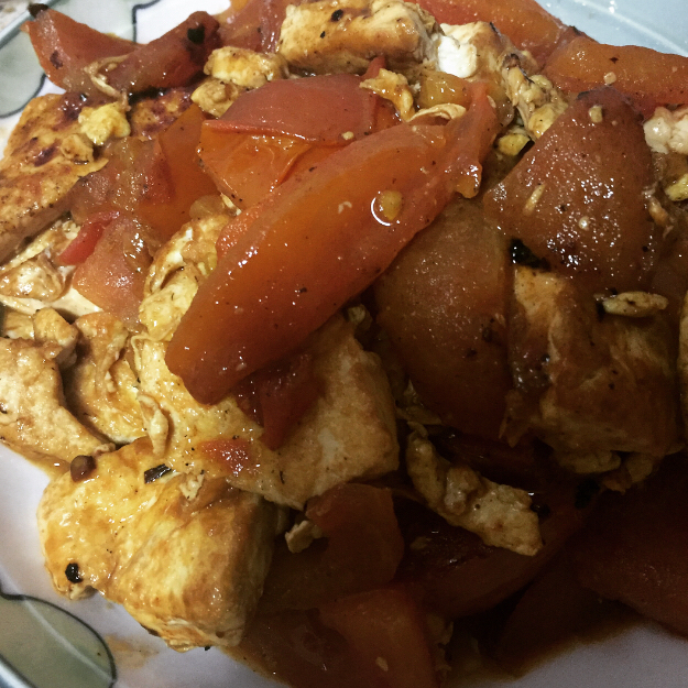 西红柿烧豆腐