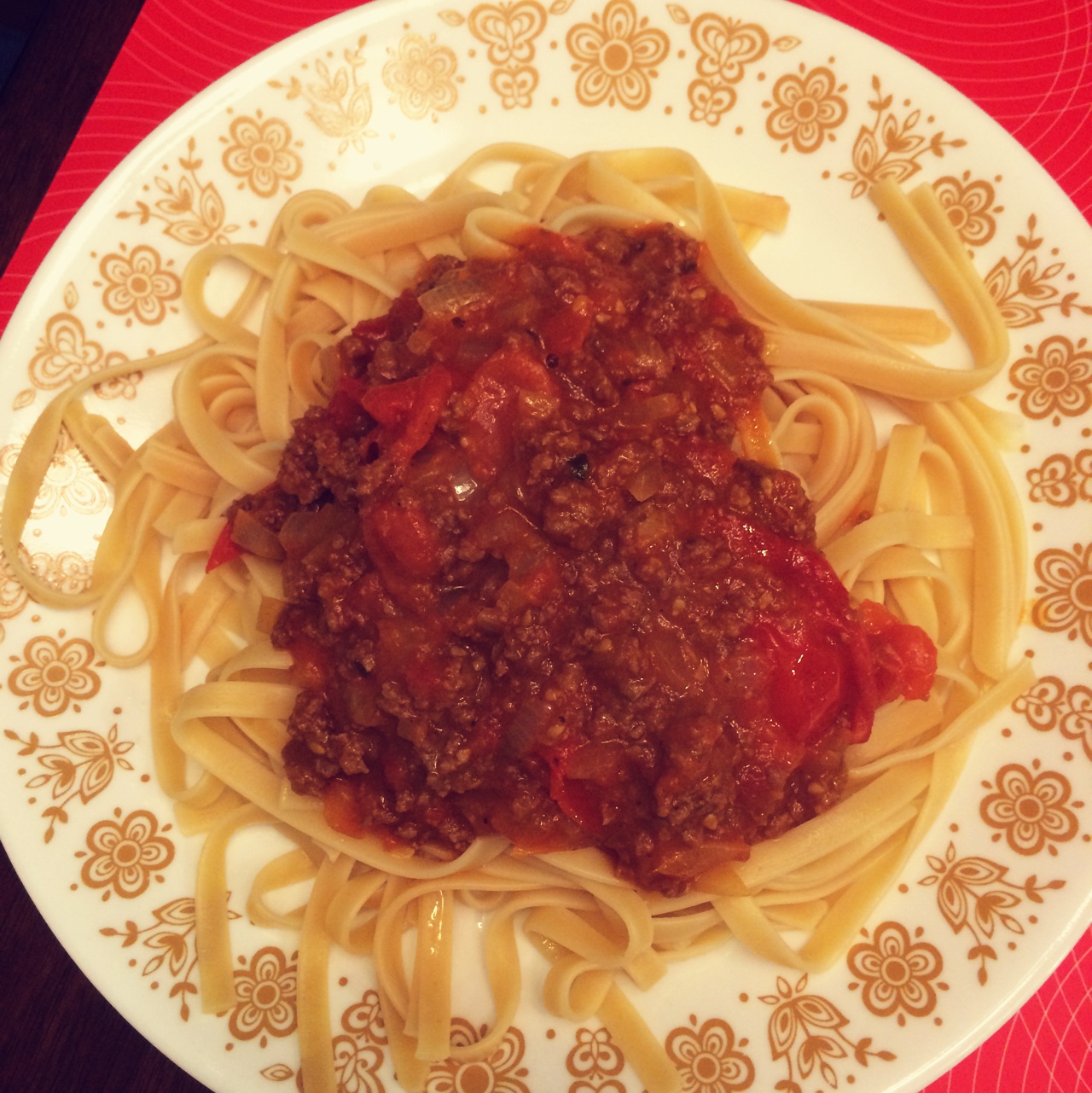 番茄肉酱意大利面