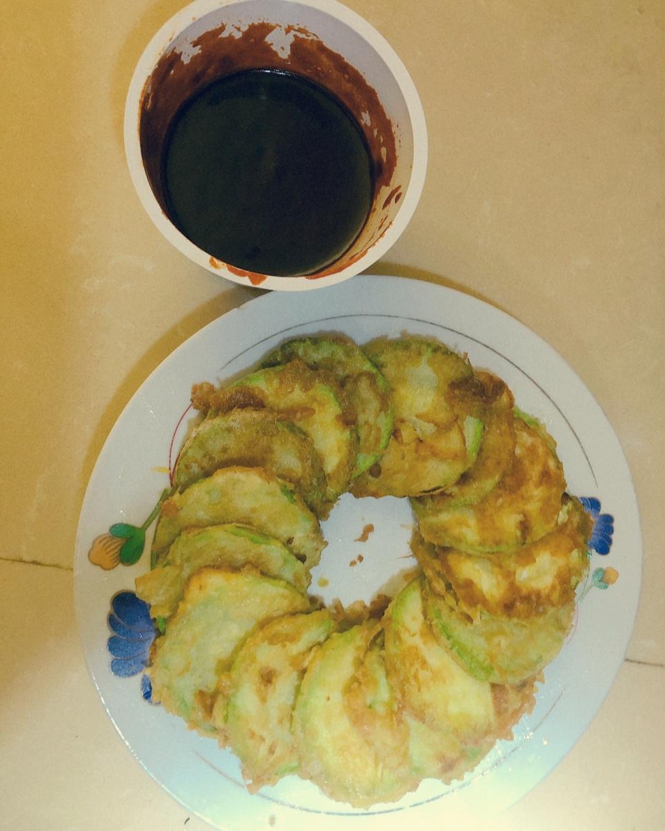 香煎西葫芦饼——另类天妇罗感