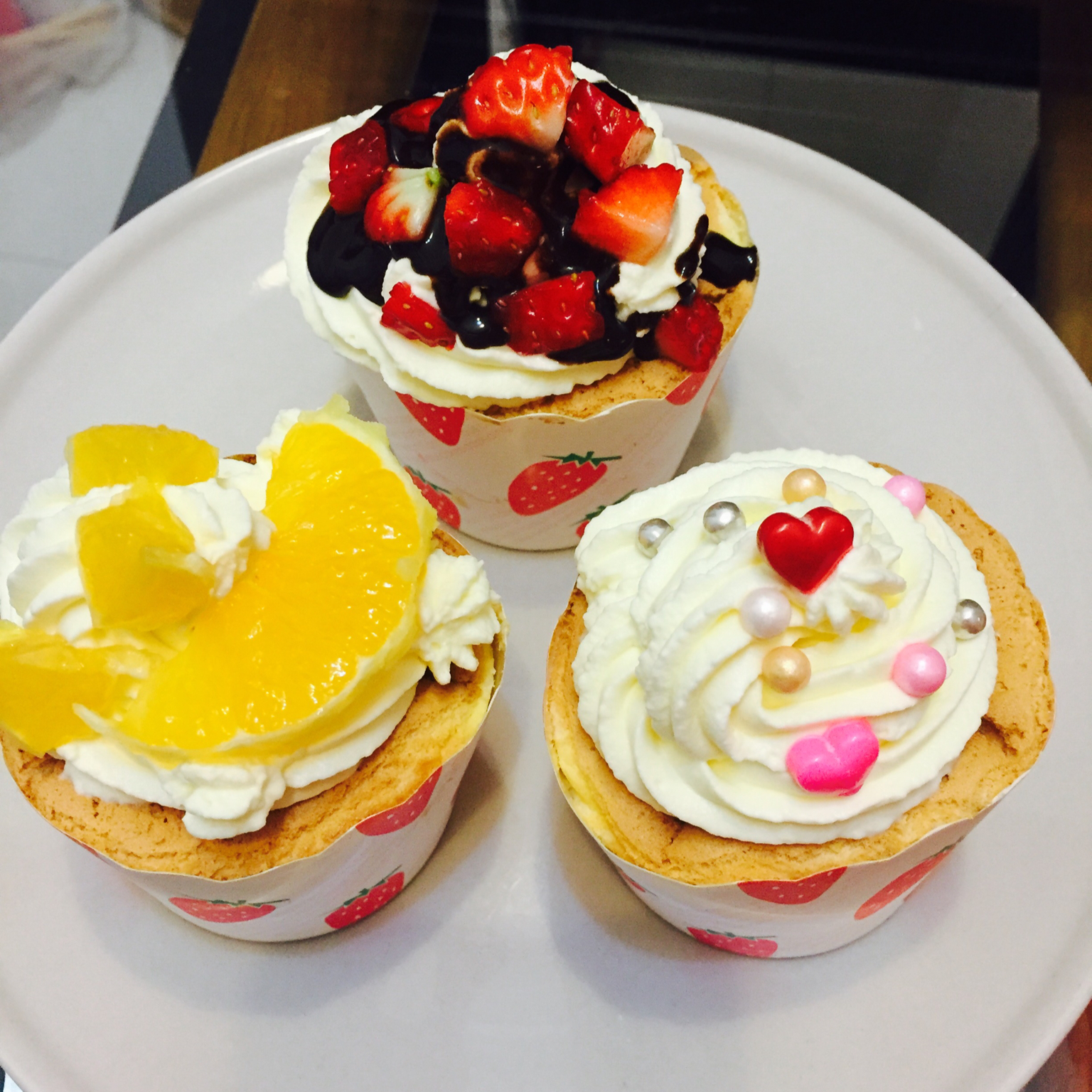 淡奶油纸杯蛋糕