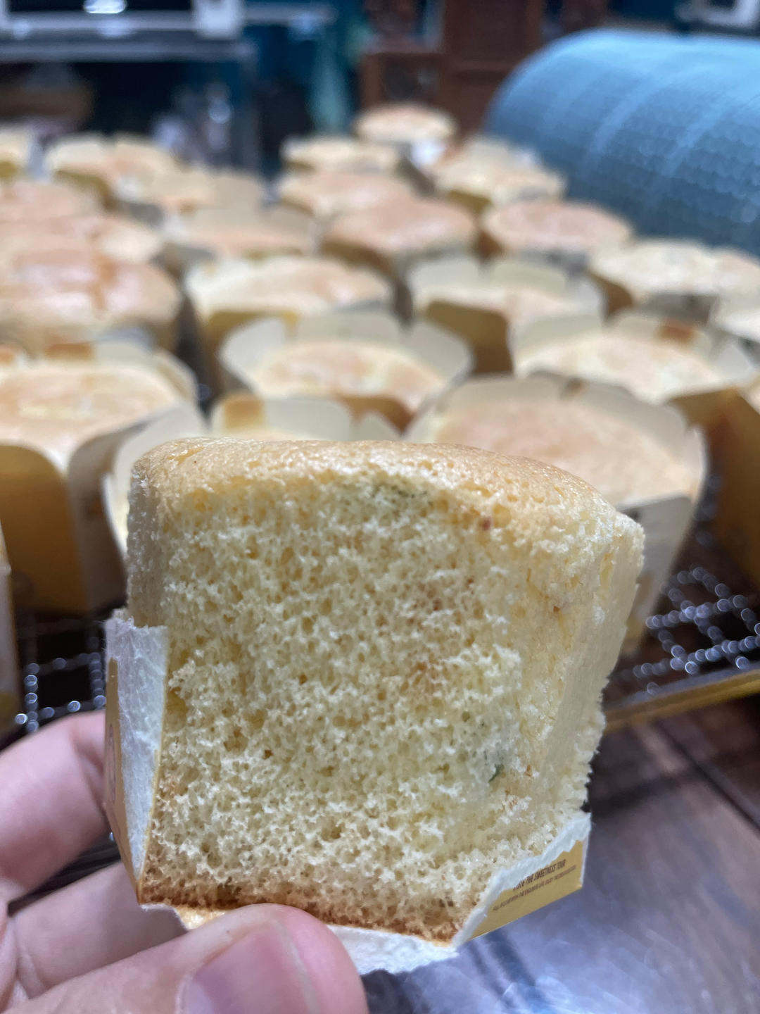 香葱肉松爆浆芝士戚风蛋糕