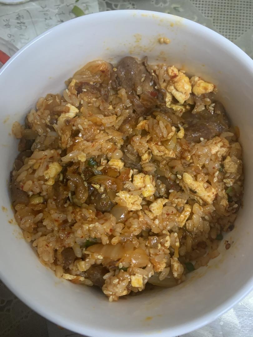 泡菜肥牛炒饭