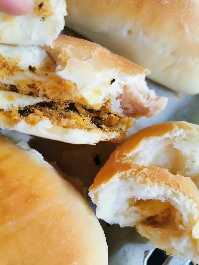 香葱火腿肉松面包