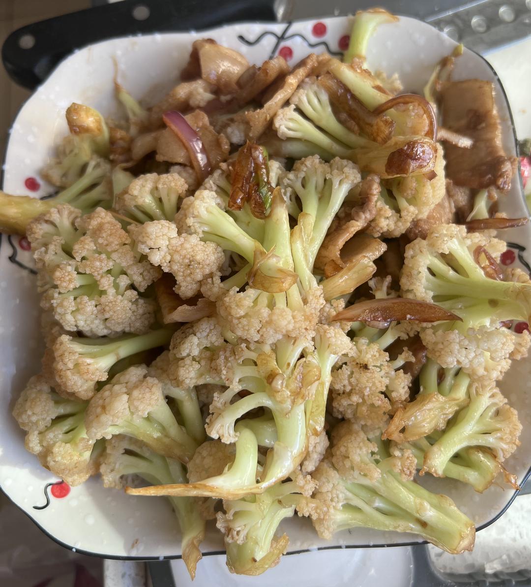 有机花菜小炒肉