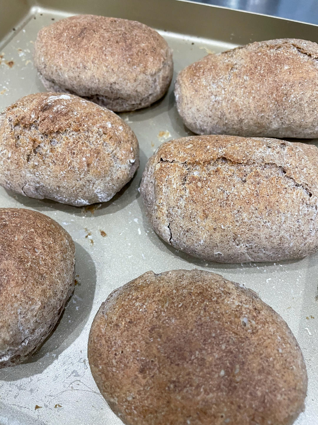 无油低糖全麦帕尼尼面包胚