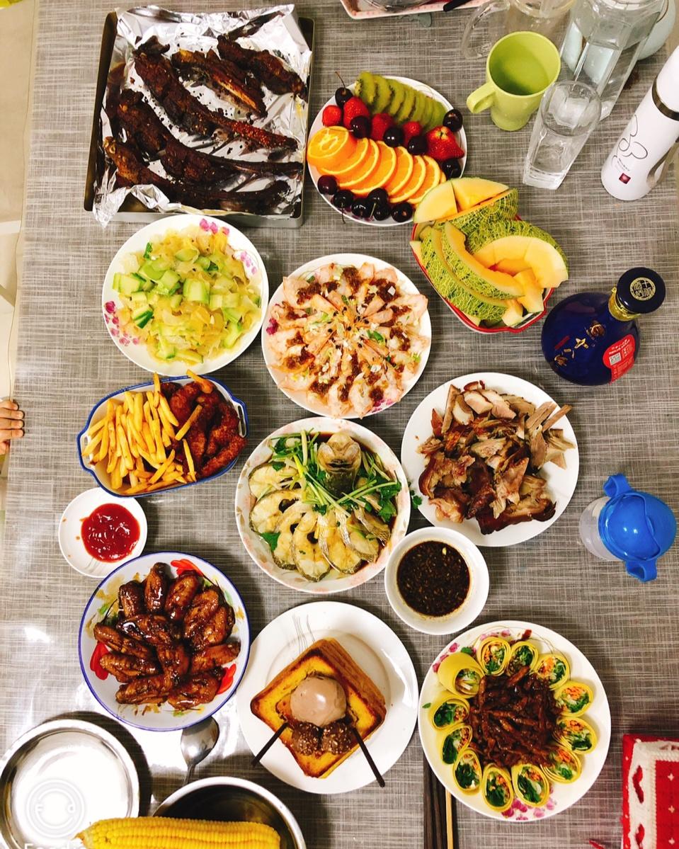 祁贺可爱多做的年夜饭