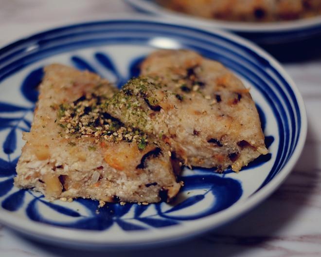 干贝海米咸味菜花米糕（无米低碳）的做法