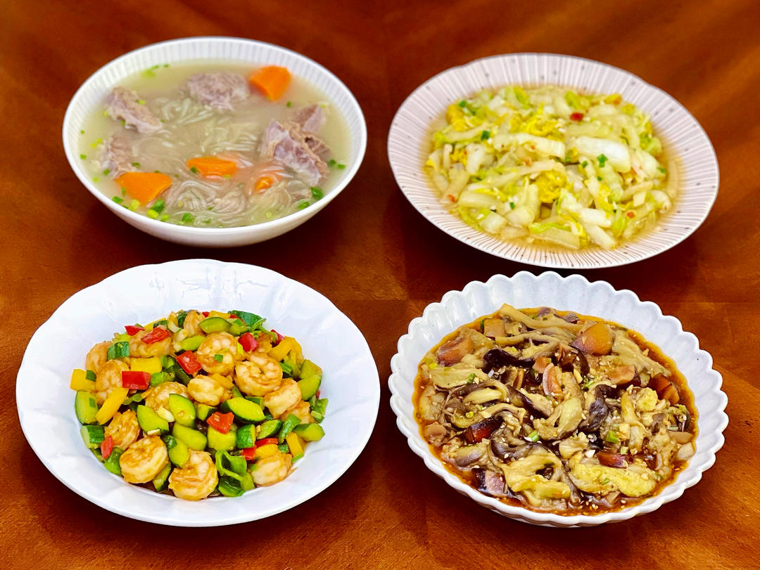 虾仁蔬菜丁