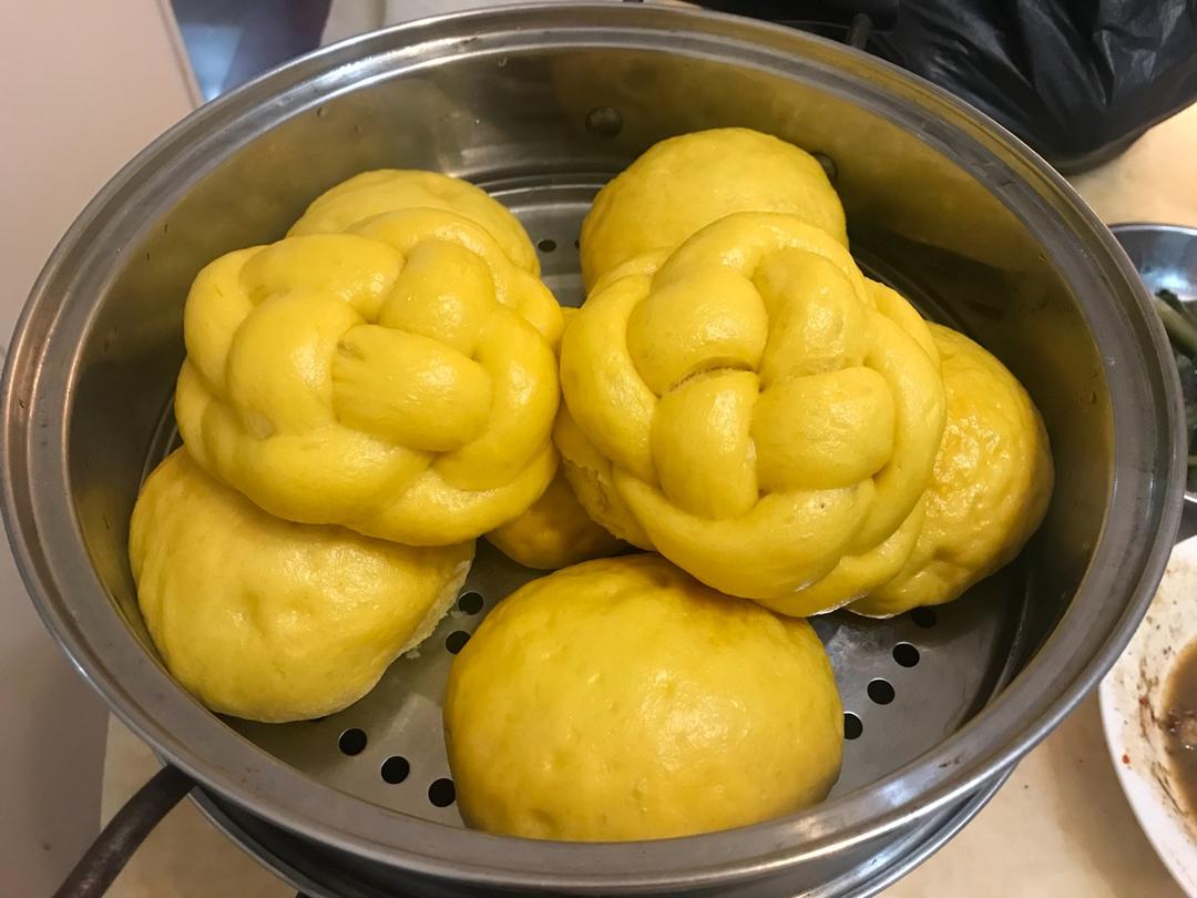 南瓜花卷馒头