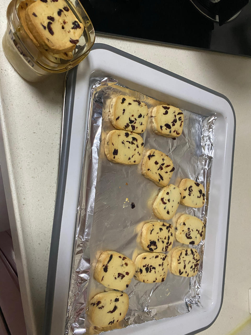 低糖少油版蔓越莓饼干