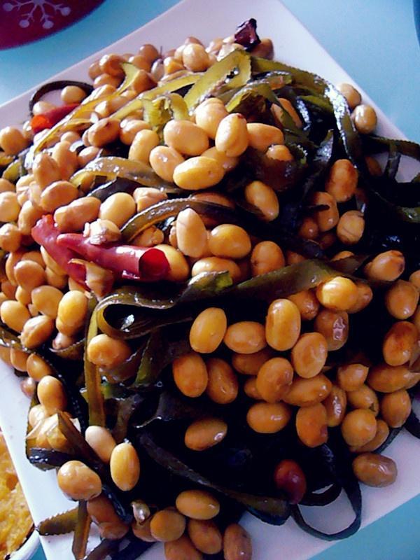 黄豆炖海带的做法