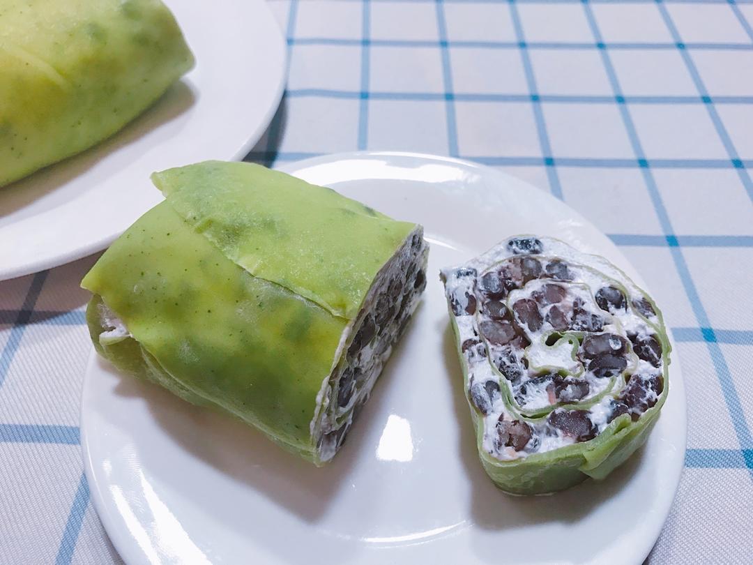 网红食谱│抹茶毛巾卷