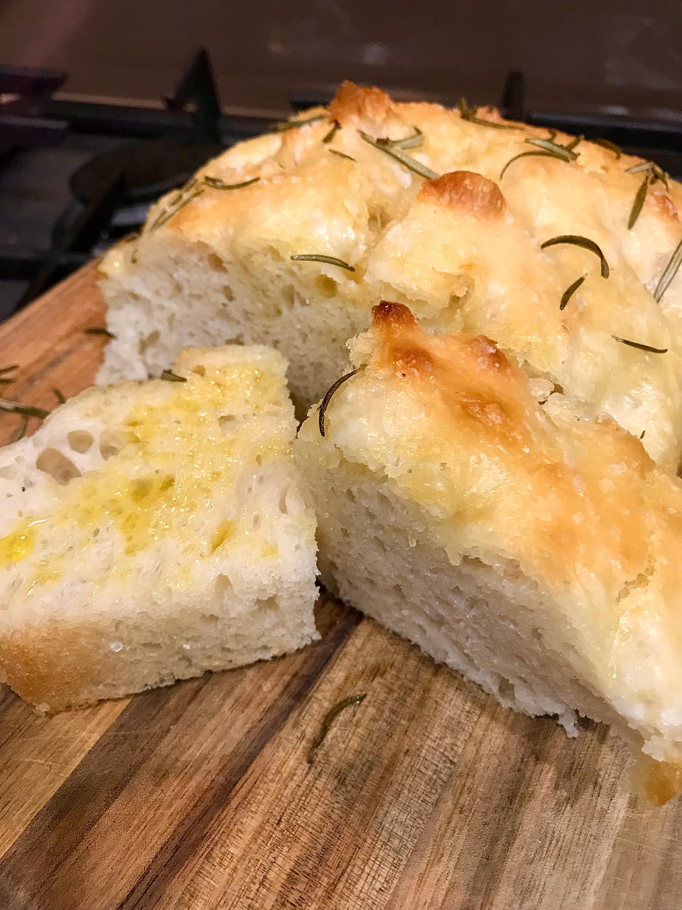 大气泡冷发酵意大利费卡夏focaccia