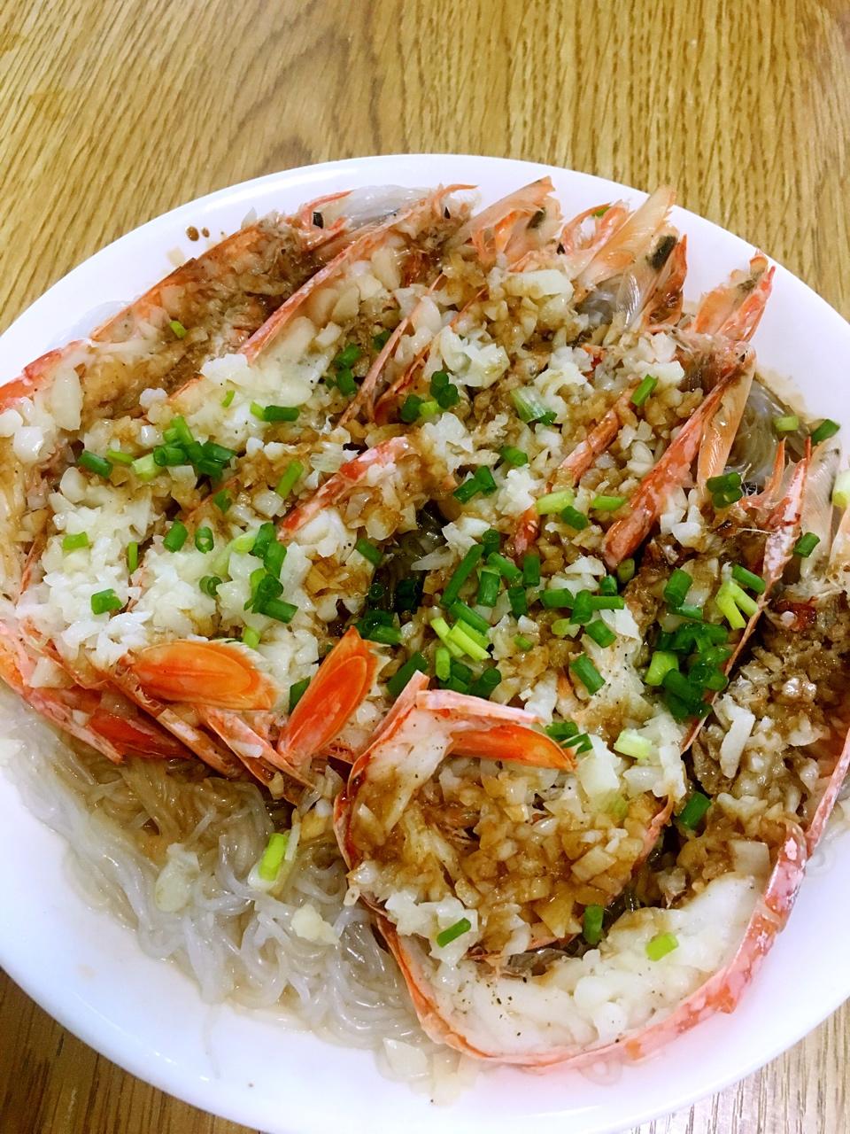 蒜蓉蒸阿根廷红虾