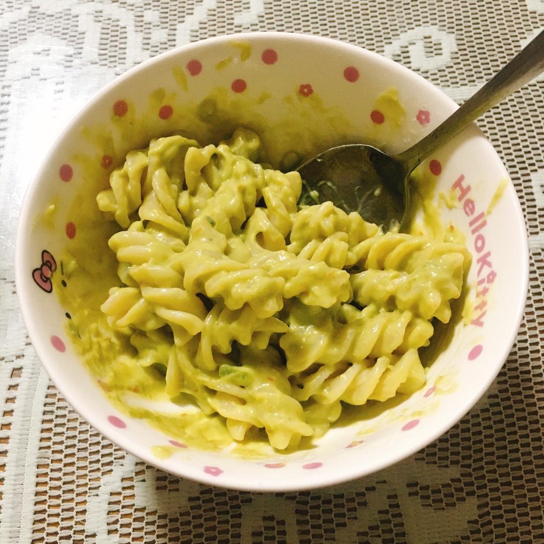 三文鱼牛油果意大利面（宝宝食谱）