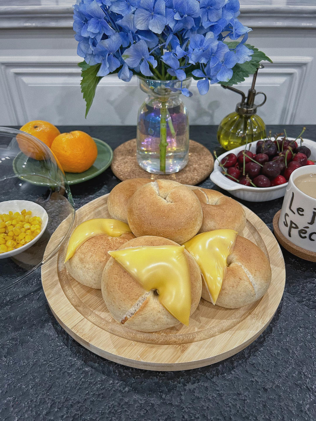 全麦玉米芝士贝果🌽解锁芝士玉米全新吃法