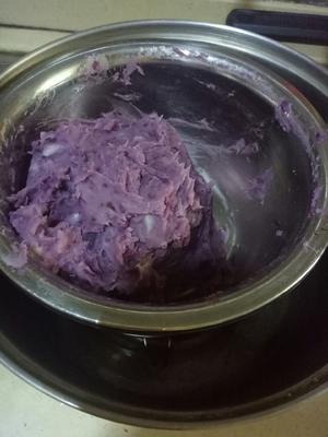 香芋紫薯馅的做法 步骤3