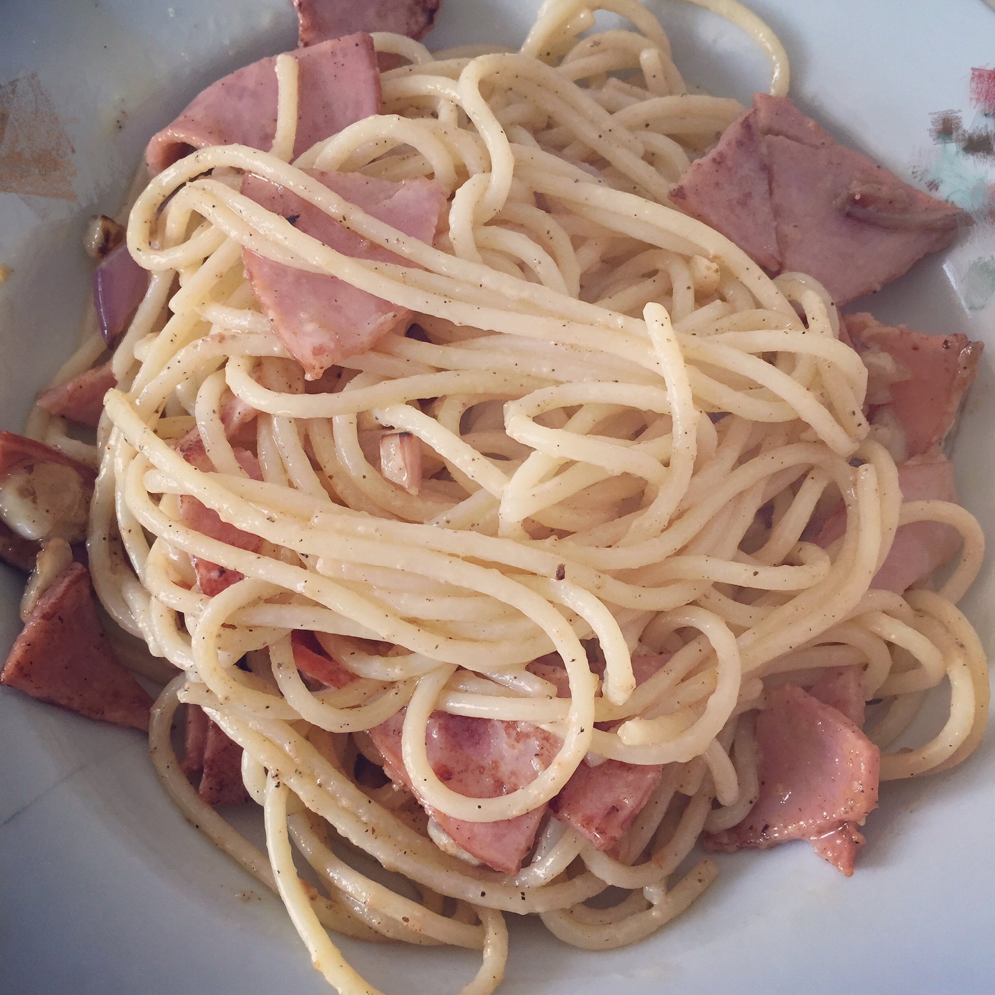 超简单的奶汁培根意面Carbonara