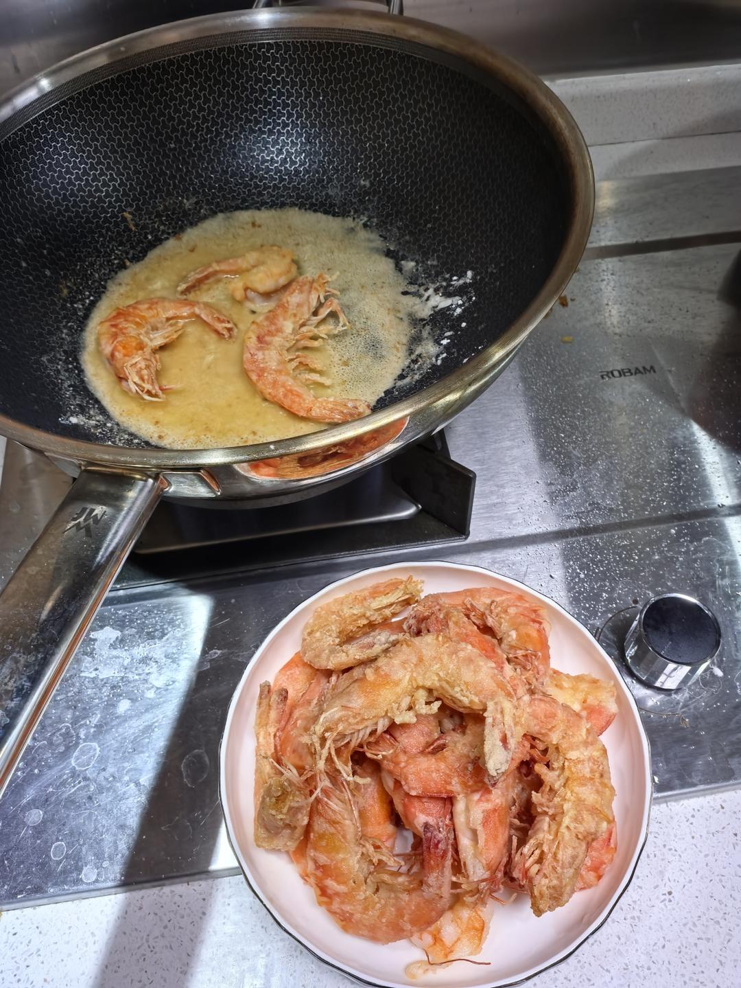 咸蛋黄焗虾