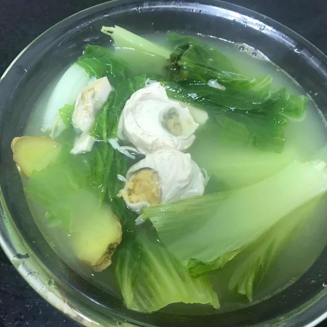 咸蛋芥菜汤
