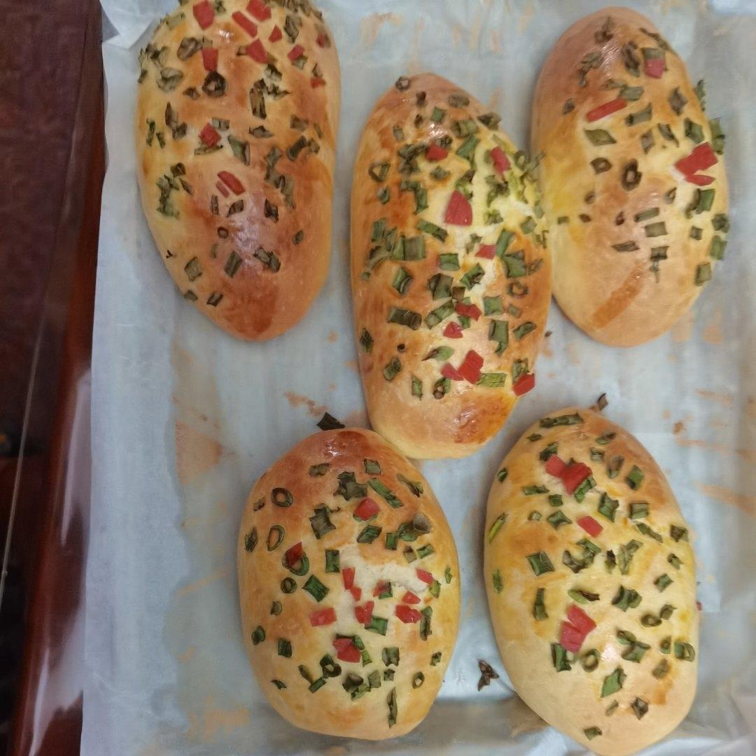 香葱火腿肉松面包